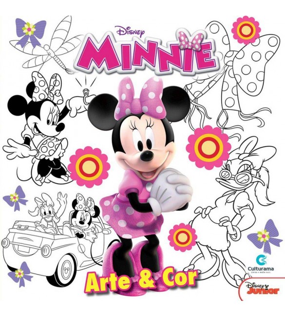 Livro Para Colorir Disney Minnie Arte e Cor 